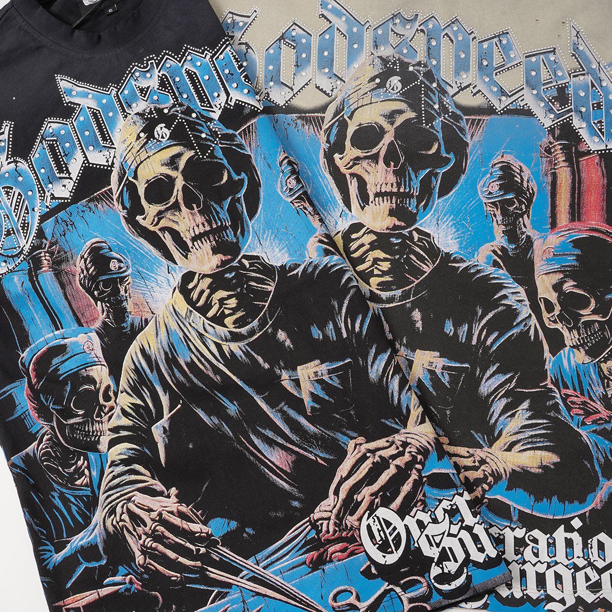 Godspeed Operational Surgeon Distressed Graphic T-Shirt ¡ª detail