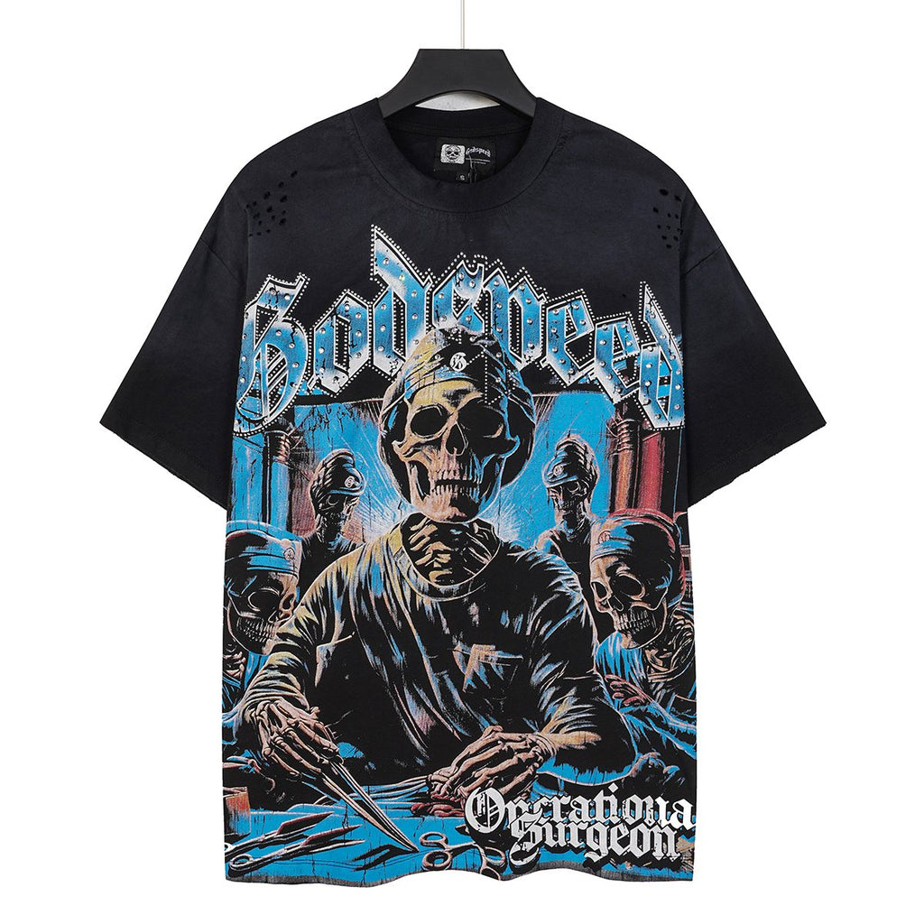 Godspeed Operational Surgeon Distressed Graphic T-Shirt ¡ª hero