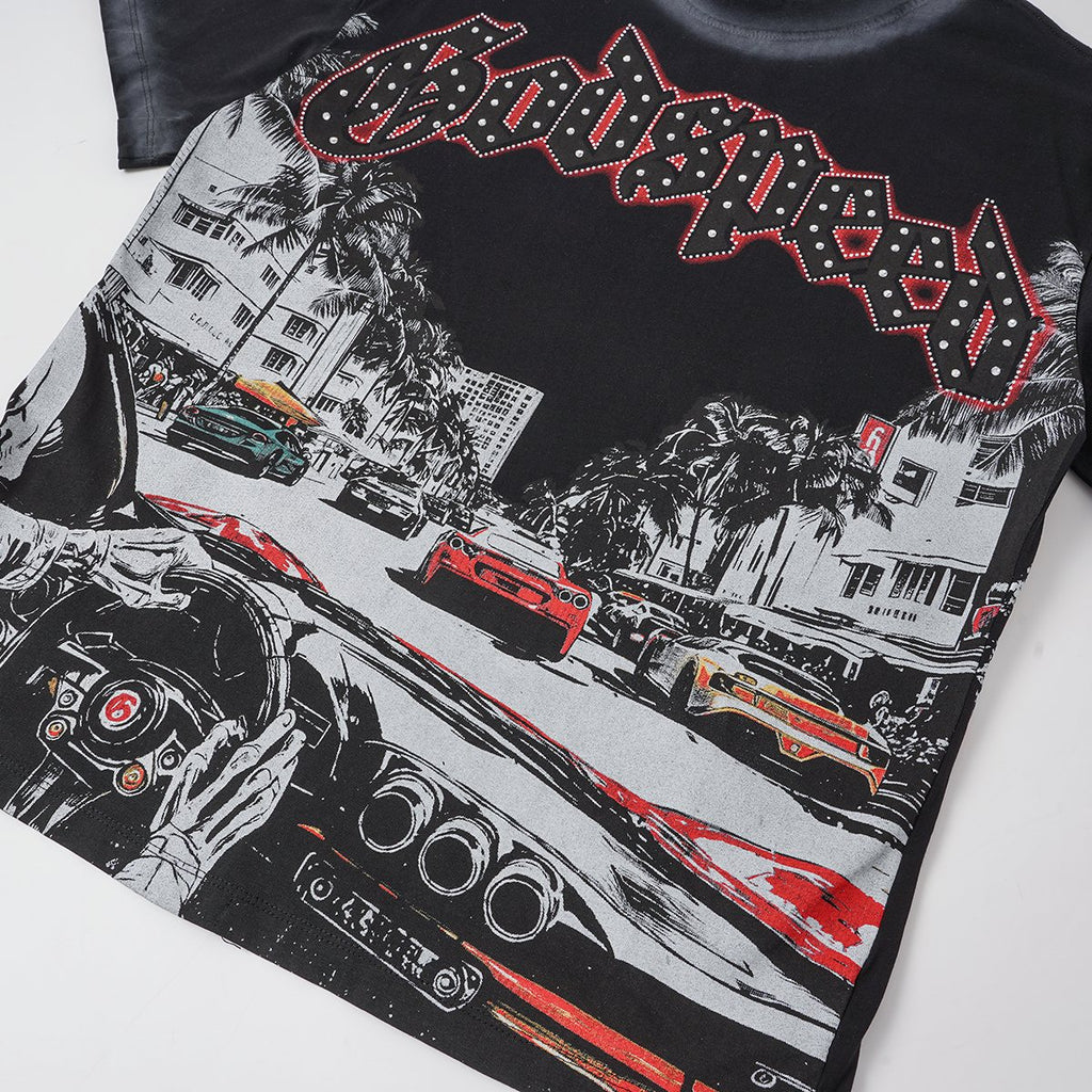 Godspeed Car Key Graphic T-Shirt ¡ª detail