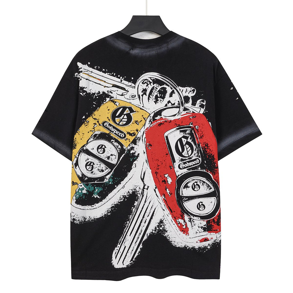 Godspeed Car Key Graphic T-Shirt ¡ª back
