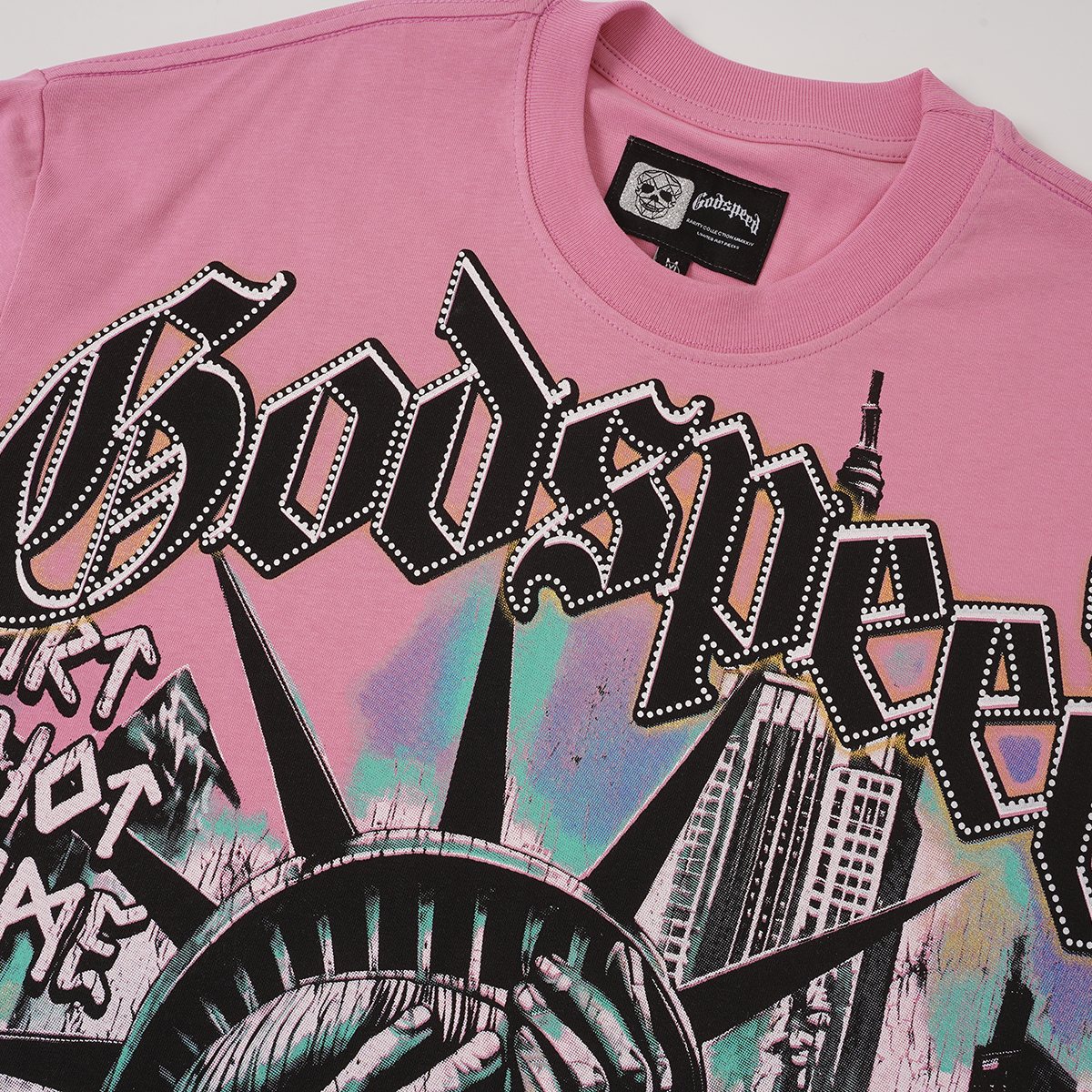 Godspeed Statue & Eye Graphic Short-Sleeve T-Shirt ¡ª detail