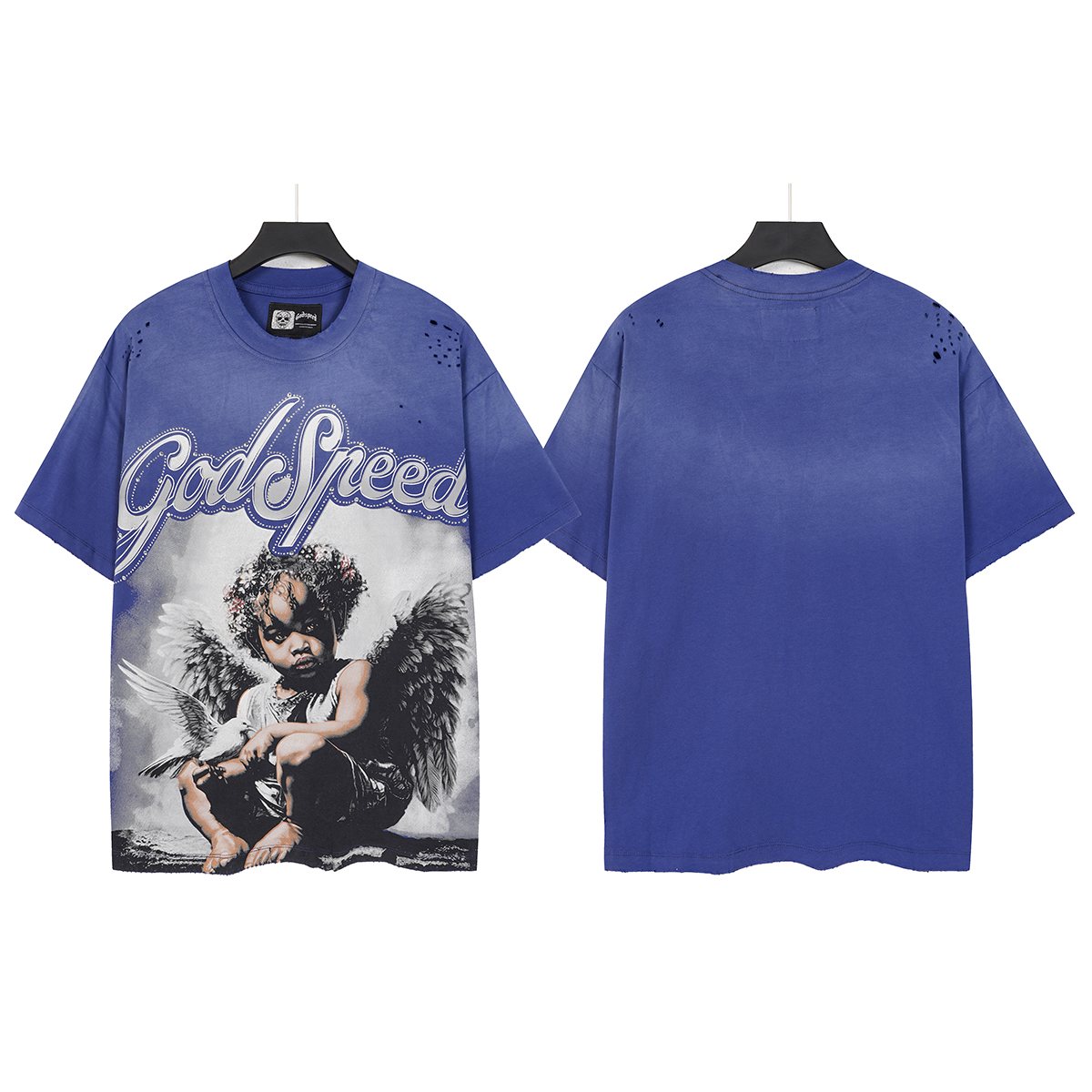 Godspeed Distressed Washed Graphic T-Shirt ¡ª front