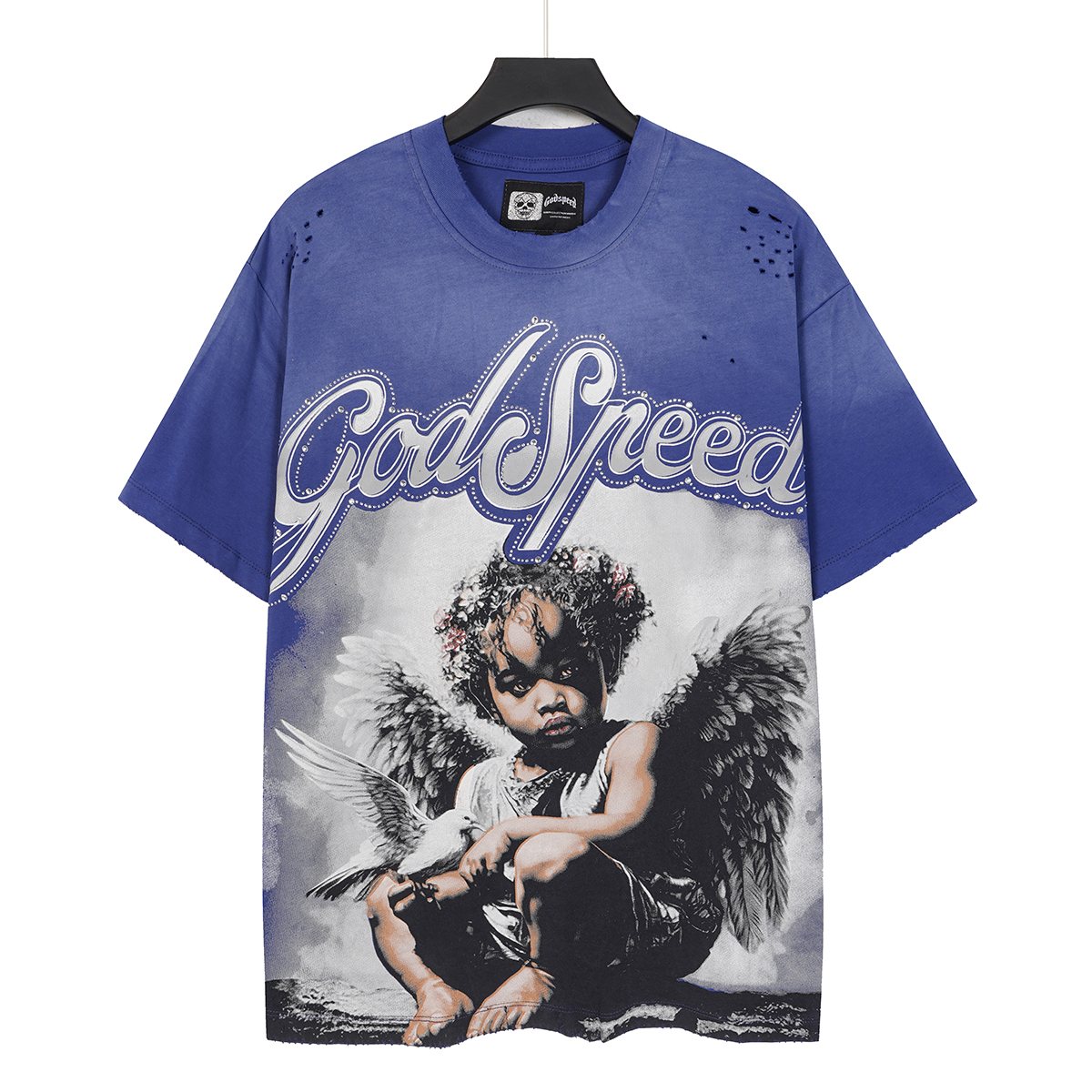 Godspeed Distressed Washed Graphic T-Shirt ¡ª front