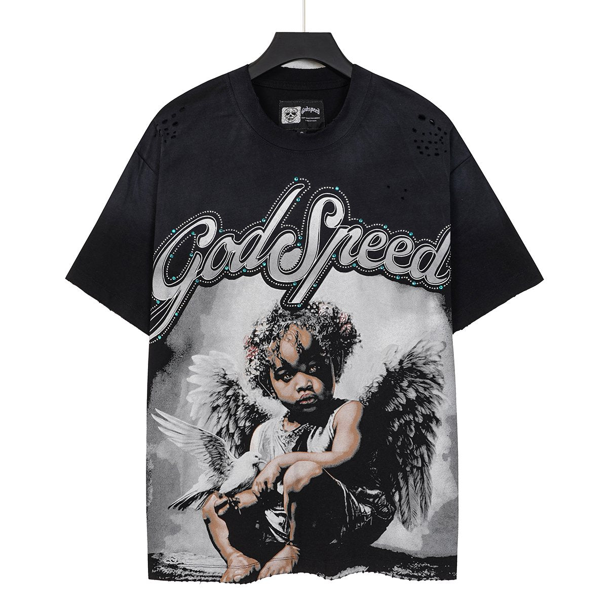 Godspeed Distressed Washed Graphic T-Shirt ¡ª hero