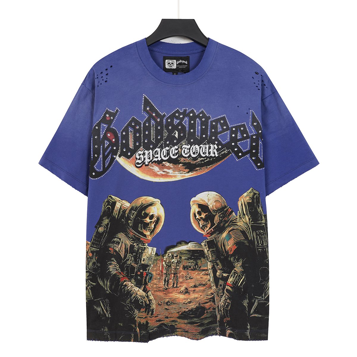 Godspeed Space Tour Astronaut Graphic Short-Sleeve T-Shirt ¡ª front