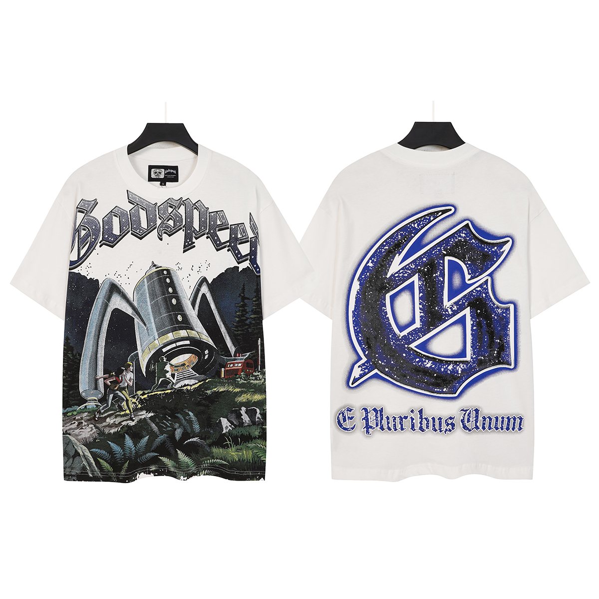 Godspeed Sci-Fi Landscape Graphic T-Shirt ¡ª hero
