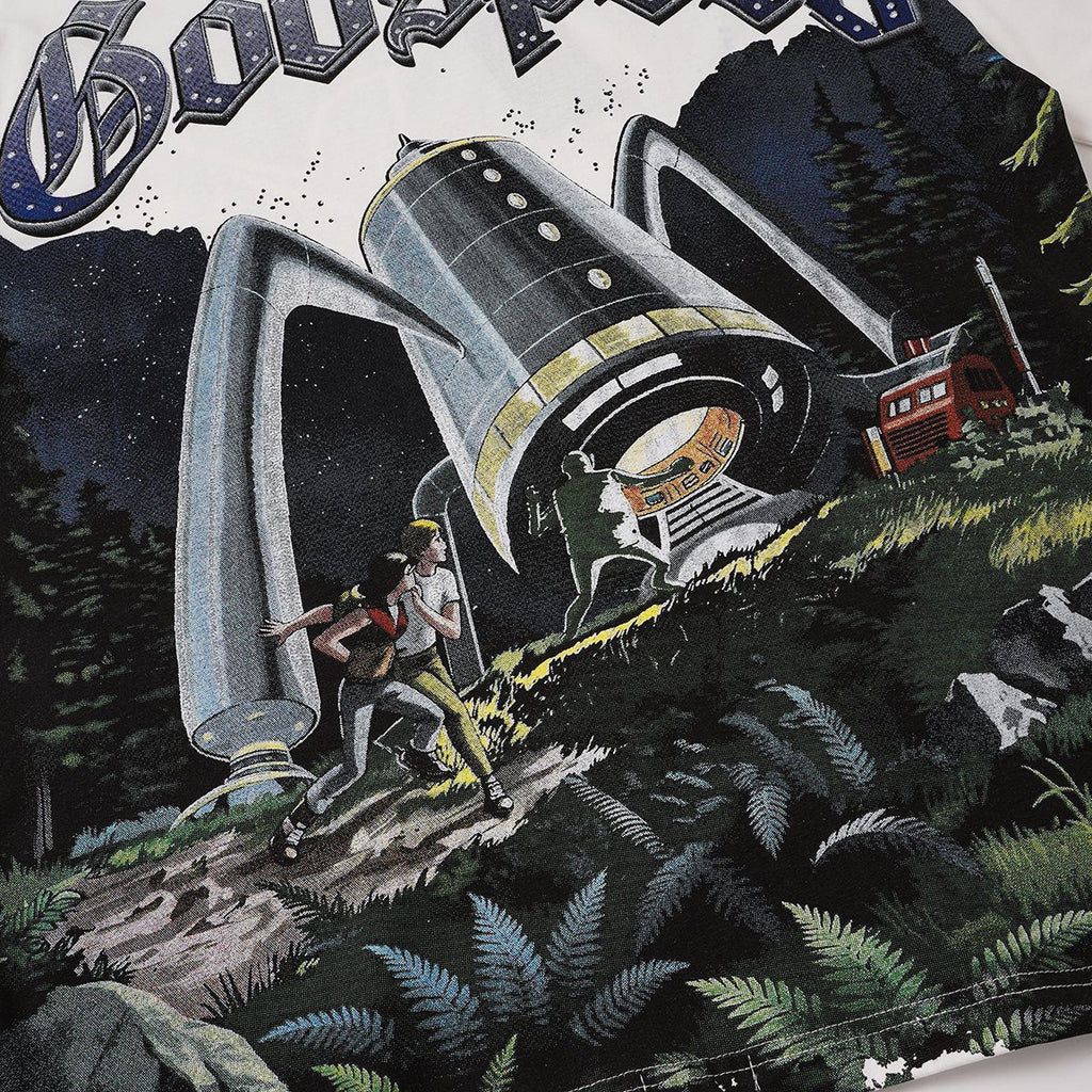 Godspeed Sci-Fi Landscape Graphic T-Shirt ¡ª detail