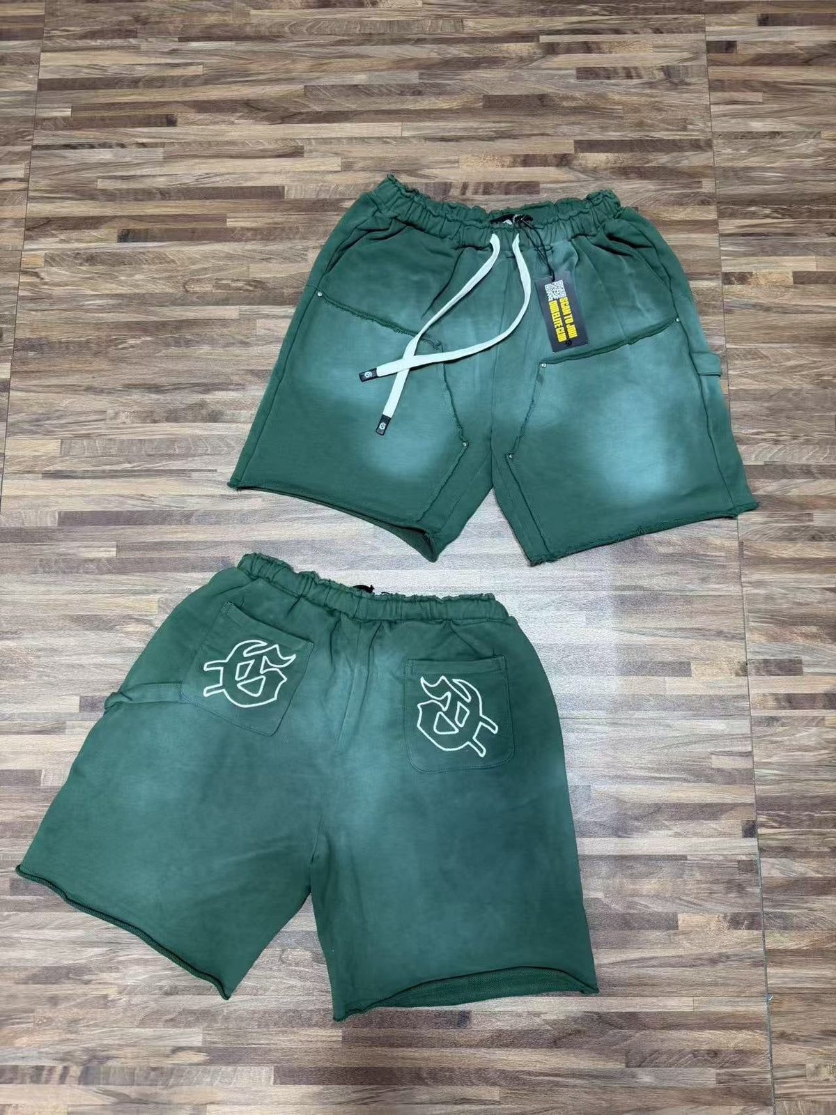 Godspeed Washed Graphic Sweat Shorts ¡ª context