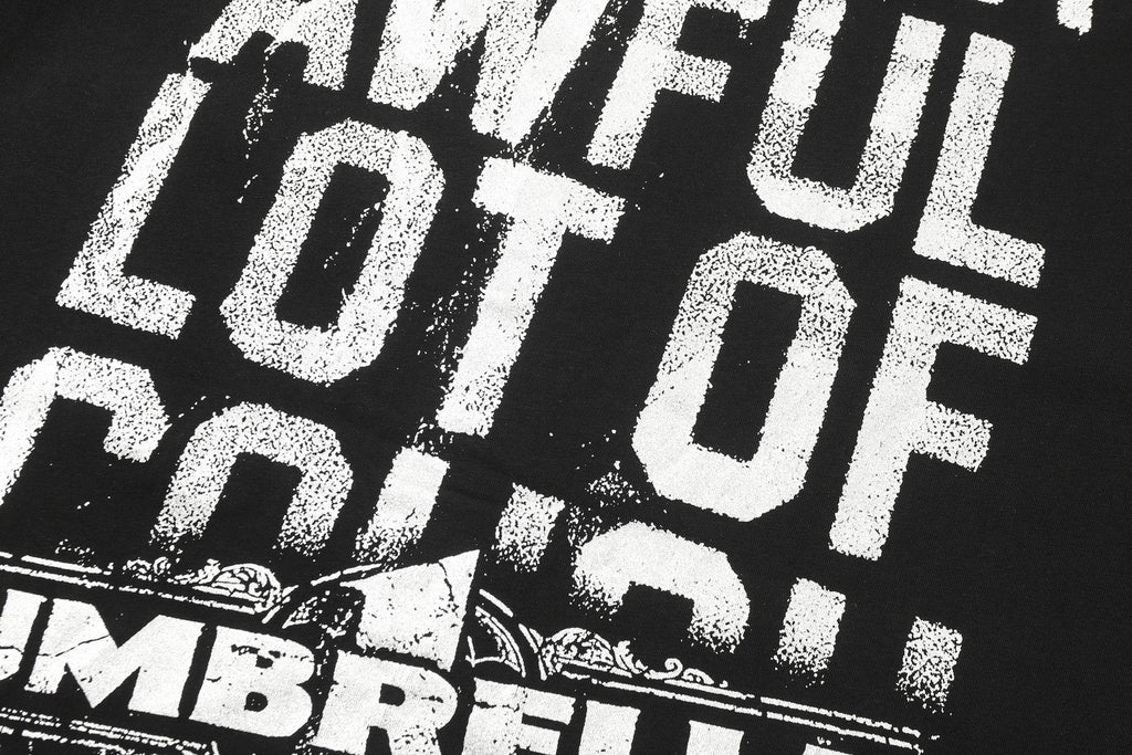 THAT'S A AWFUL LOT OF COUGH SYRUP Front & Back Graphic T-Shirt ¡ª detail