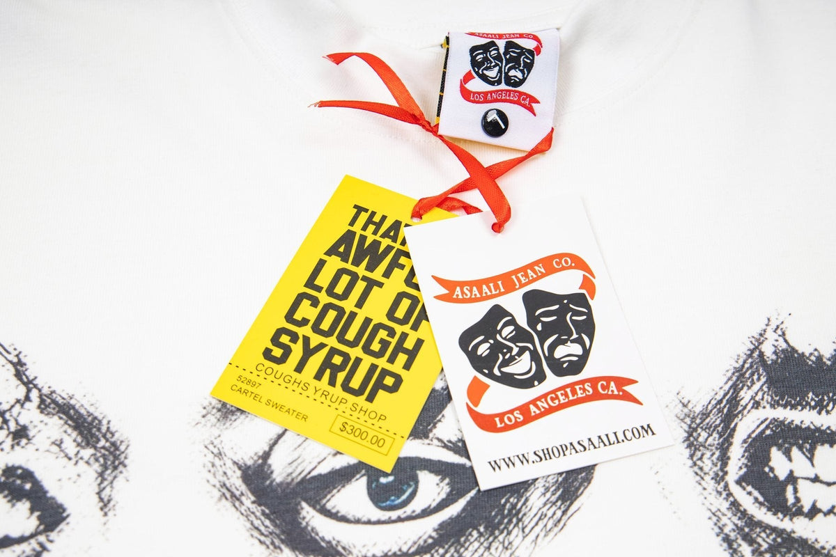 ASAALL Mouth & Eye Graphic Short-Sleeve T-Shirt ¡ª hang_tag