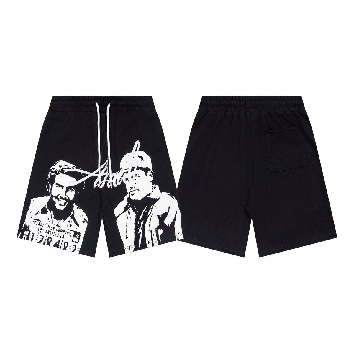ASAALL Portrait Graphic Drawstring Shorts ¡ª hero