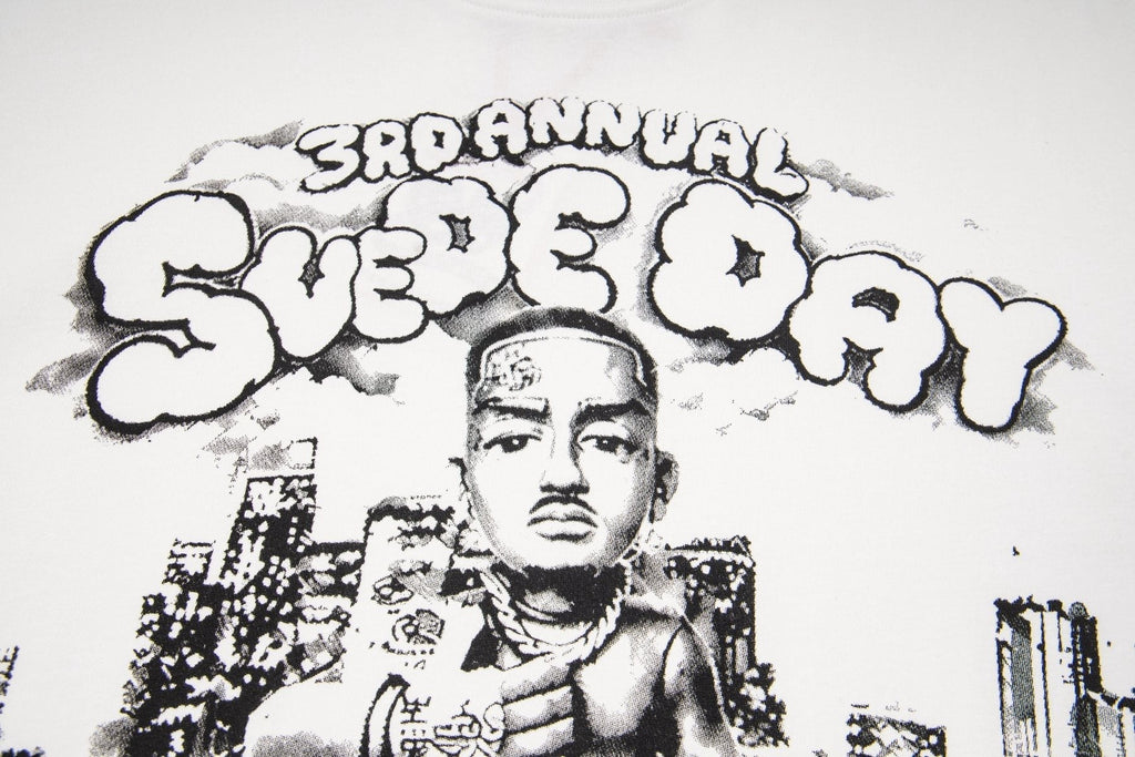 ASAALL White Black Front Graphic T-Shirt ¡ª detail