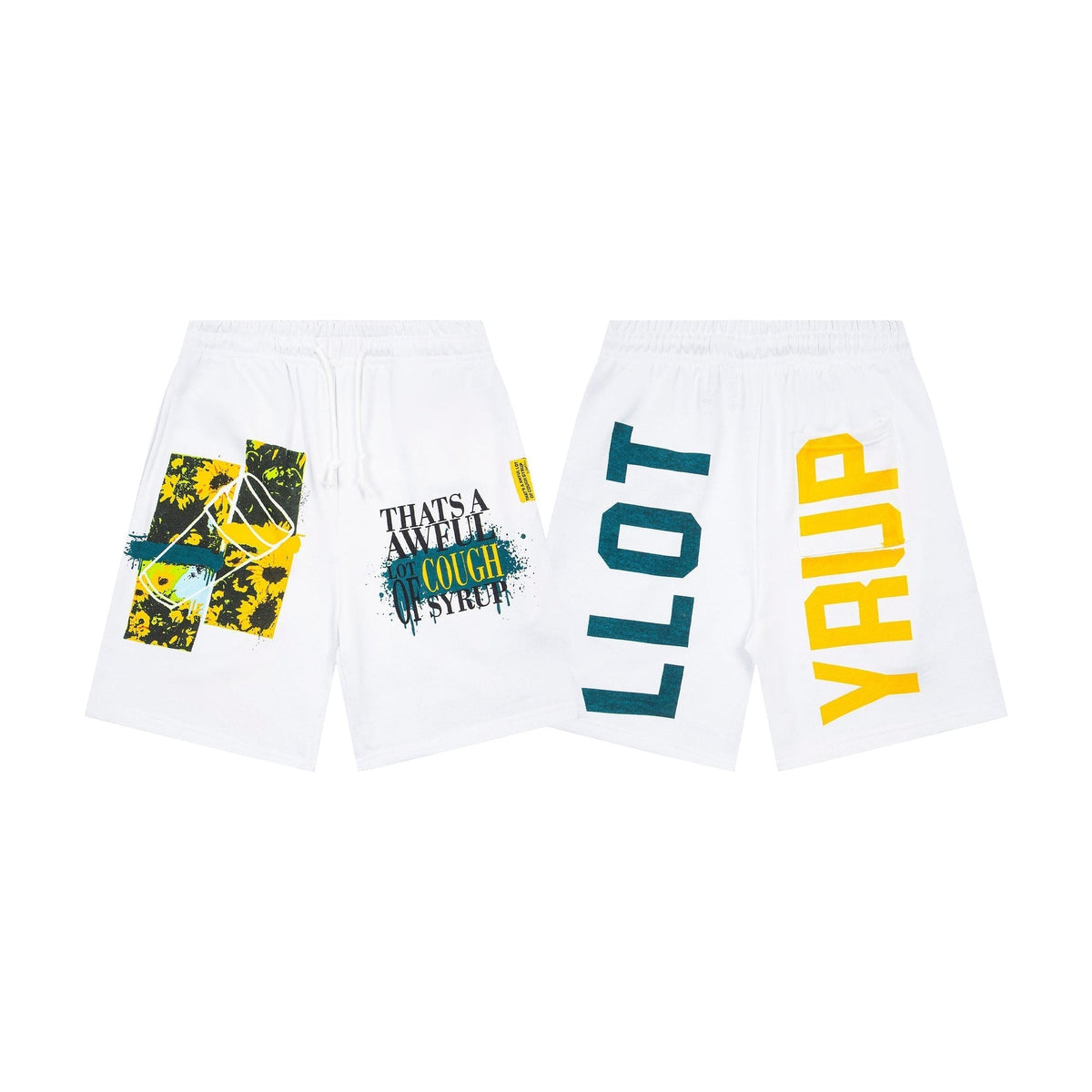 THAT'S A AWFUL LOT OF COUGH SYRUP Graphic Drawstring Shorts ¡ª hero