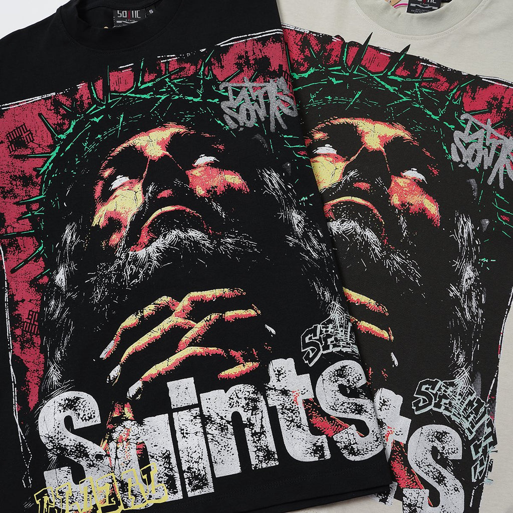 SAINT Portrait Graphic T-Shirt ¡ª detail