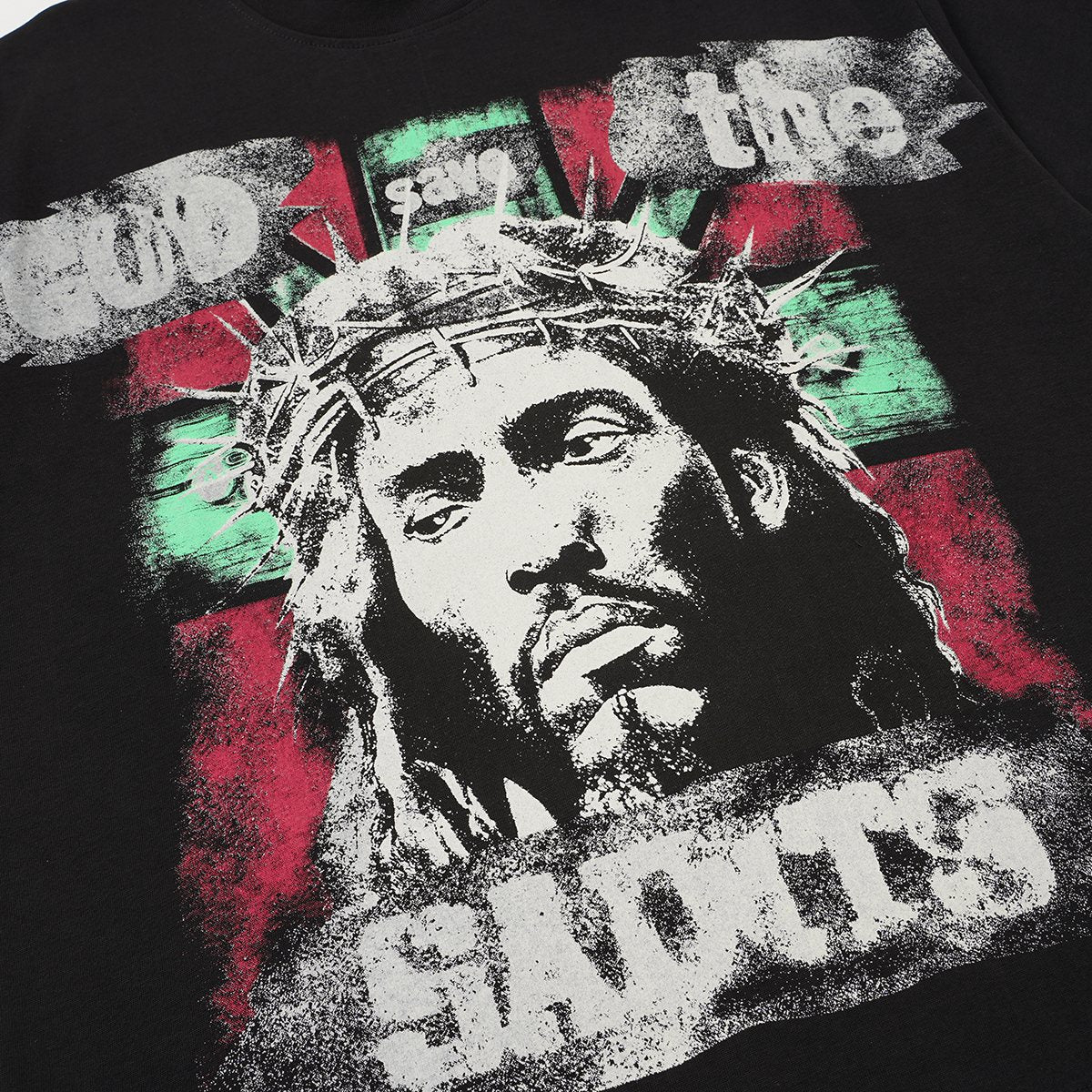 SAINT Jesus Graphic Short-Sleeve T-Shirt ¡ª detail