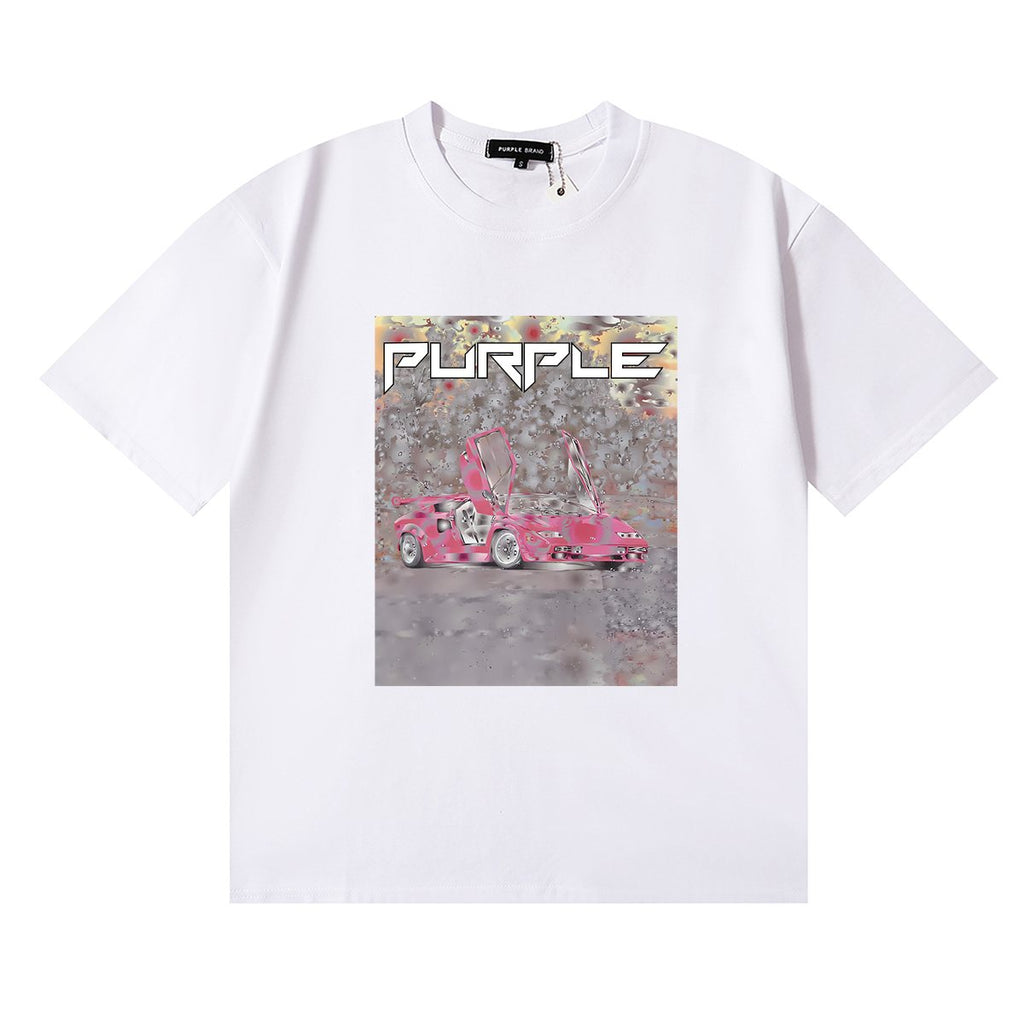 Purple Brand Ditched Car Graphic T-Shirt ¡ª hero