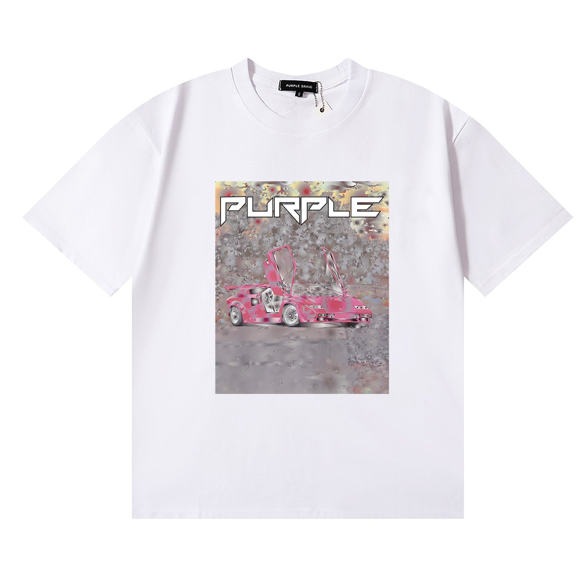 Purple Brand Ditched Car Graphic T-Shirt ¡ª hero