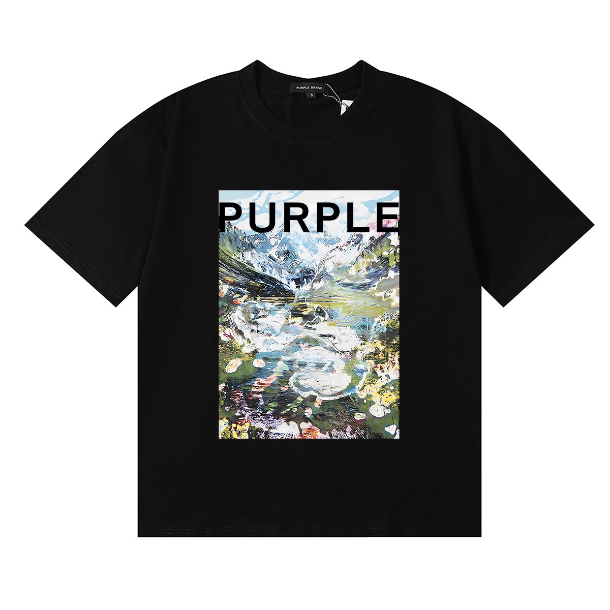 Purple Brand Landscape Graphic Short-Sleeve T-Shirt ¡ª front