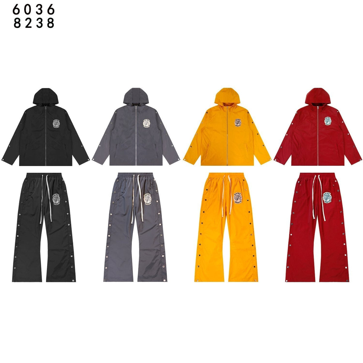 SAINT Vanity Patch Hooded Jacket & Snap-Pant Matching Set ¡ª comparison