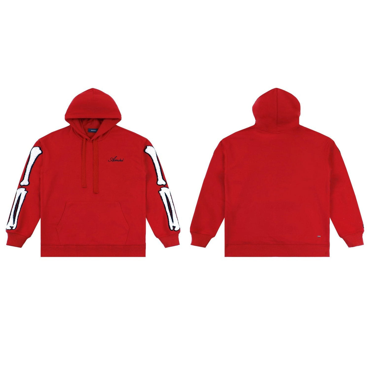 AMIRI Collegiate Bone Sleeve Graphic Hoodie ¡ª front