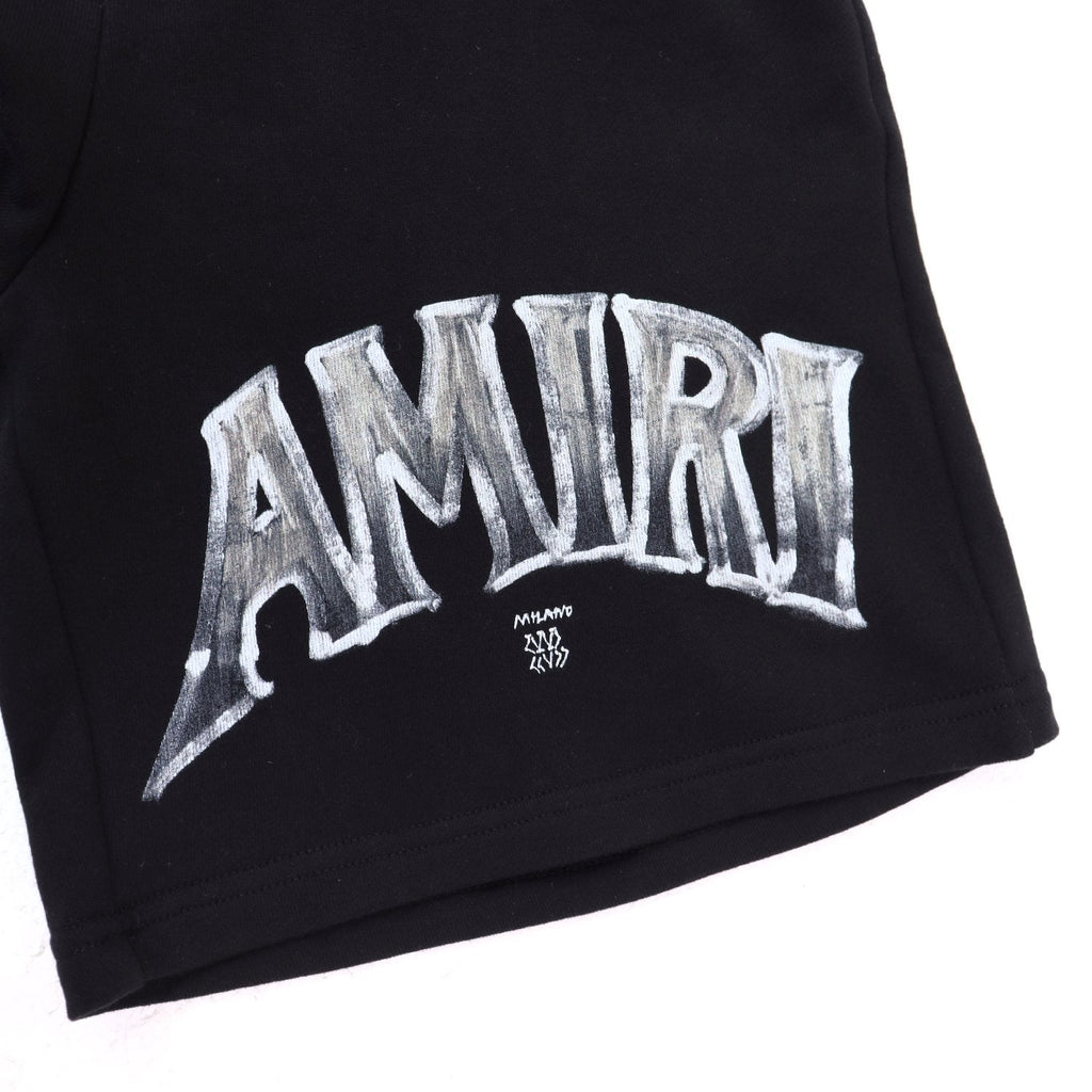 AMIRI Metallic Letter Graphic T-Shirt & Shorts Set ¡ª detail