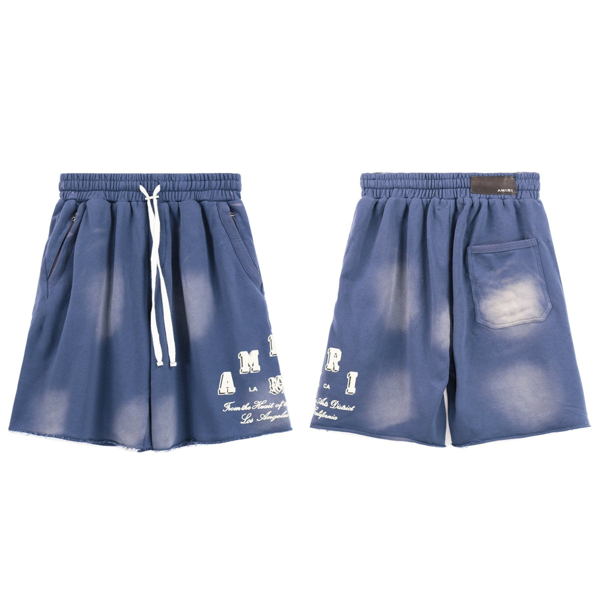 AMIRI Washed Graphic T-Shirt & Shorts Set ¡ª front