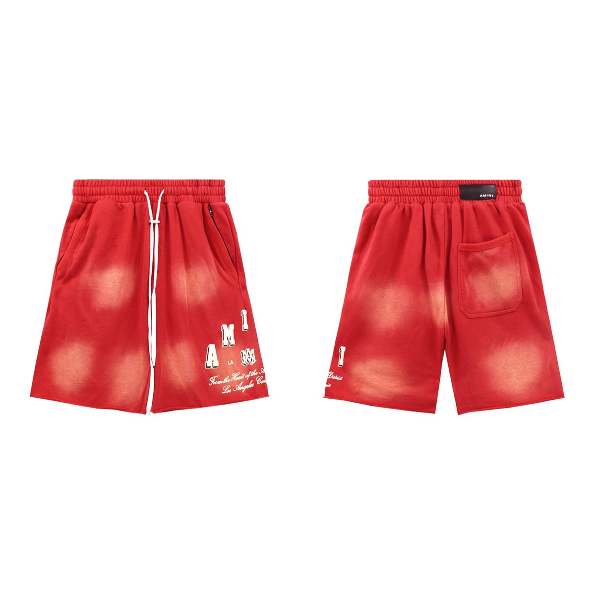 AMIRI Washed Graphic T-Shirt & Shorts Set ¡ª front