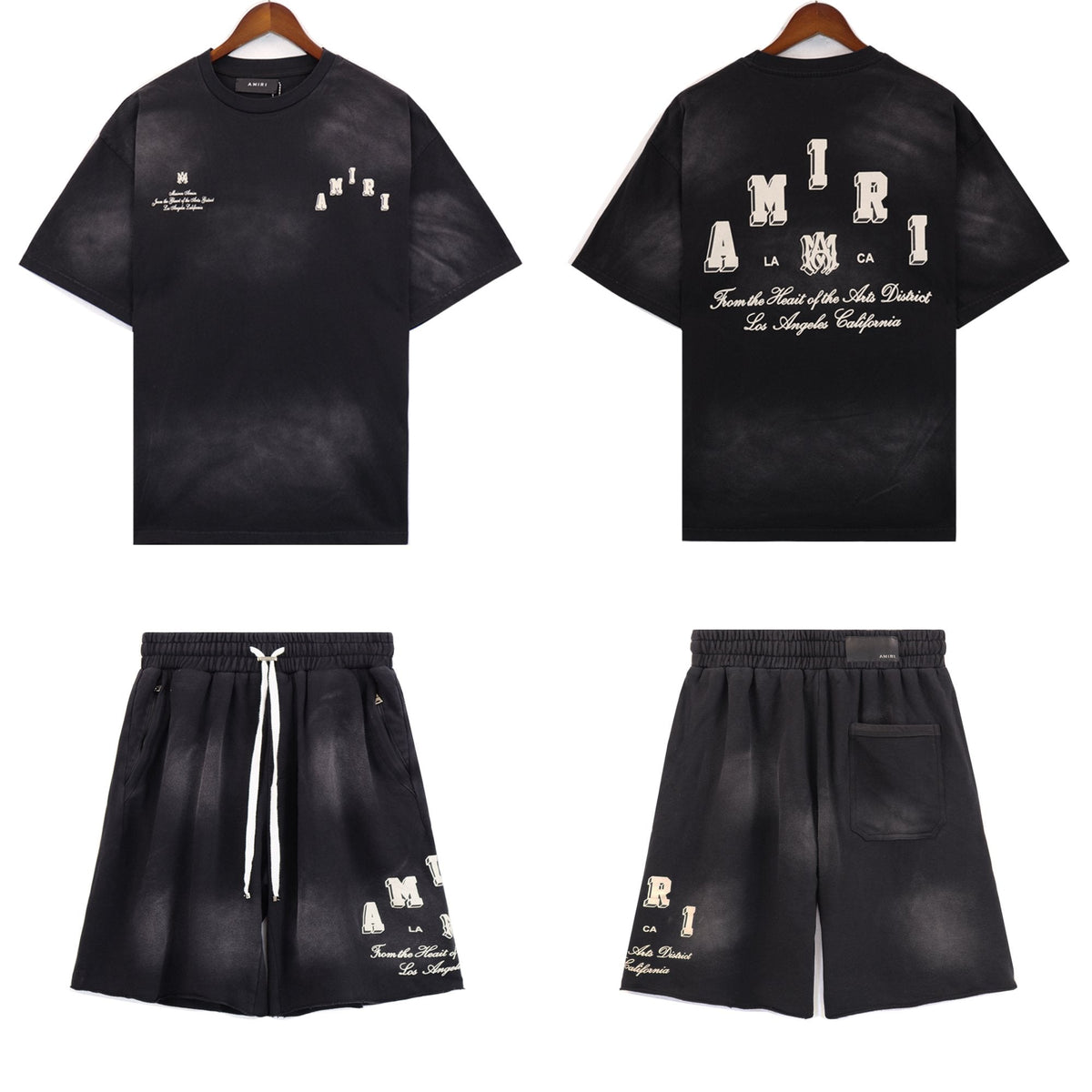 AMIRI Washed Graphic T-Shirt & Shorts Set ¡ª hero