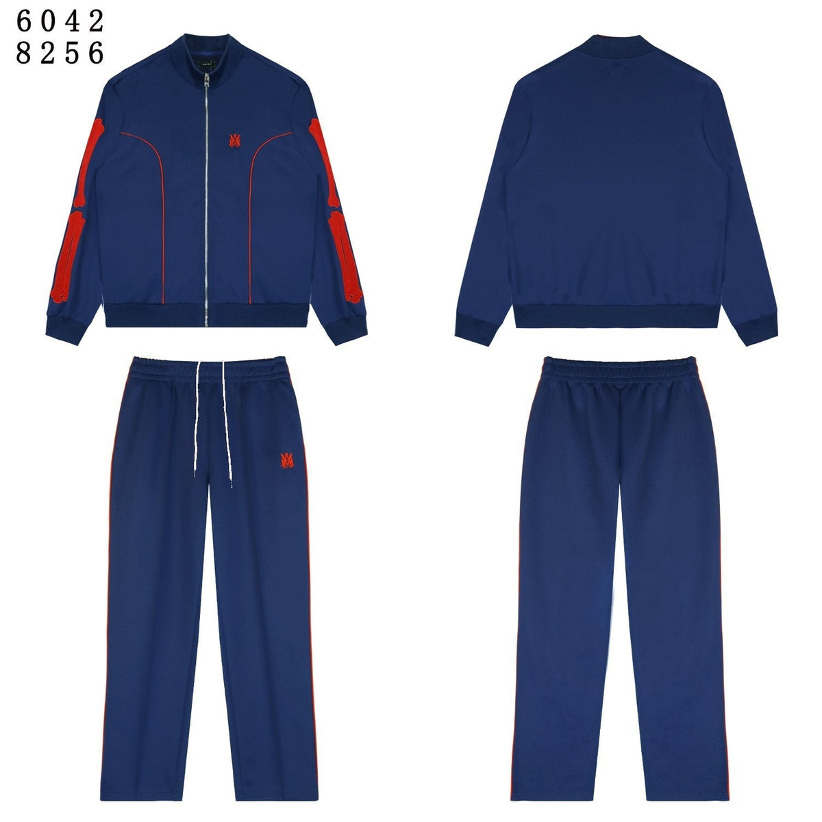 AMIRI Bones Track Jacket & Pants Matching Set ¡ª front