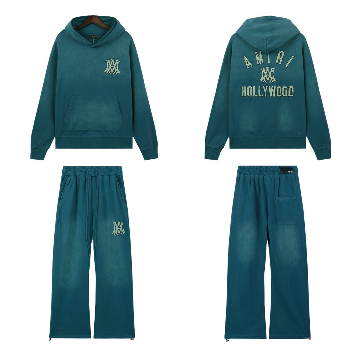 AMIRI Graphic Hoodie & Sweatpants Matching Set ¡ª front