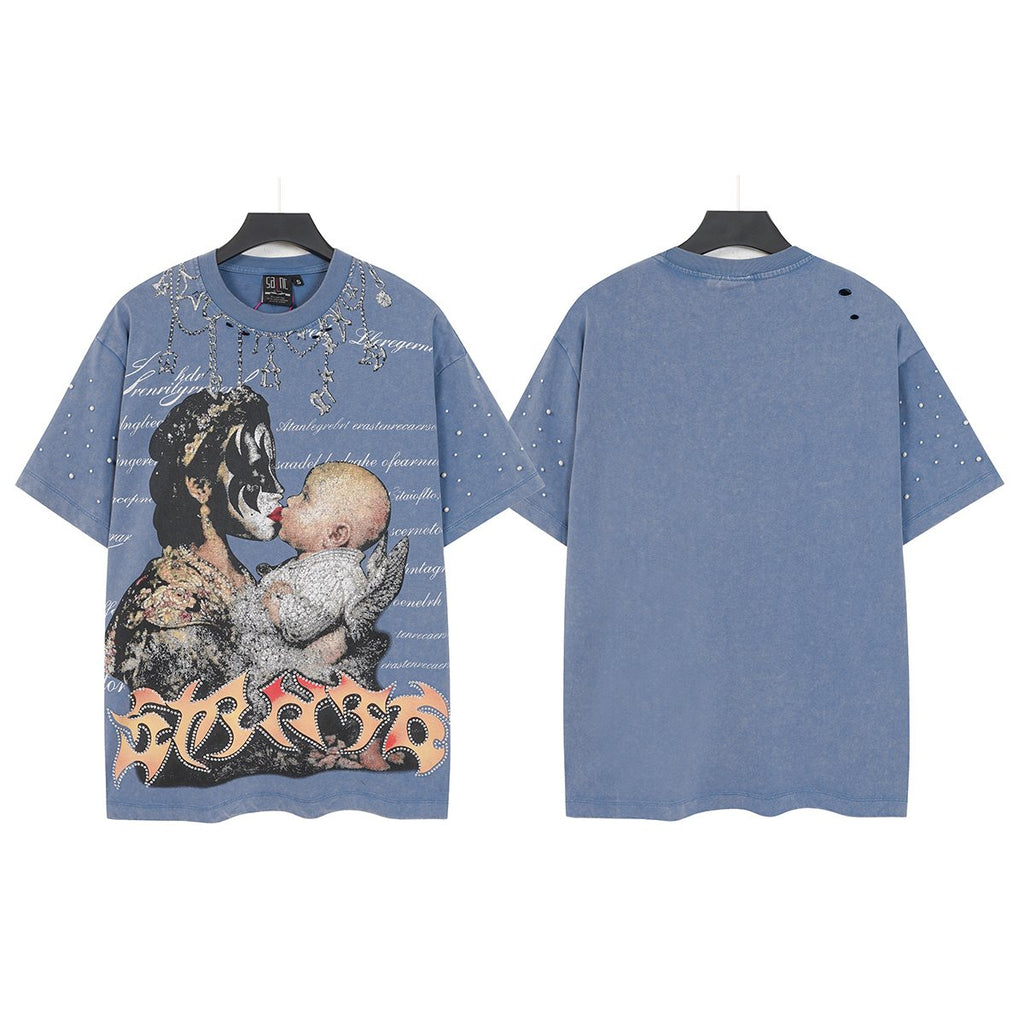 SAINT Washed Rock Graphic Short-Sleeve T-Shirt ¡ª front