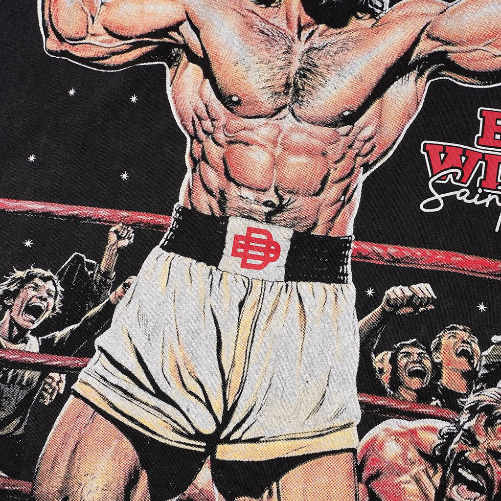 SAINT Boxing Graphic Washed T-Shirt ¡ª detail