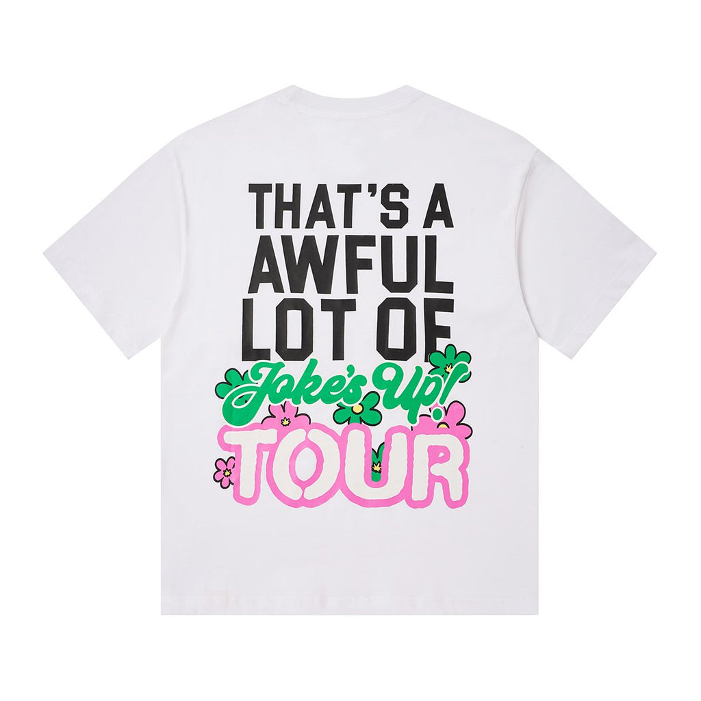 THAT'S A AWFUL LOT OF COUGH SYRUP Floral Tour Graphic T-Shirt ¡ª back