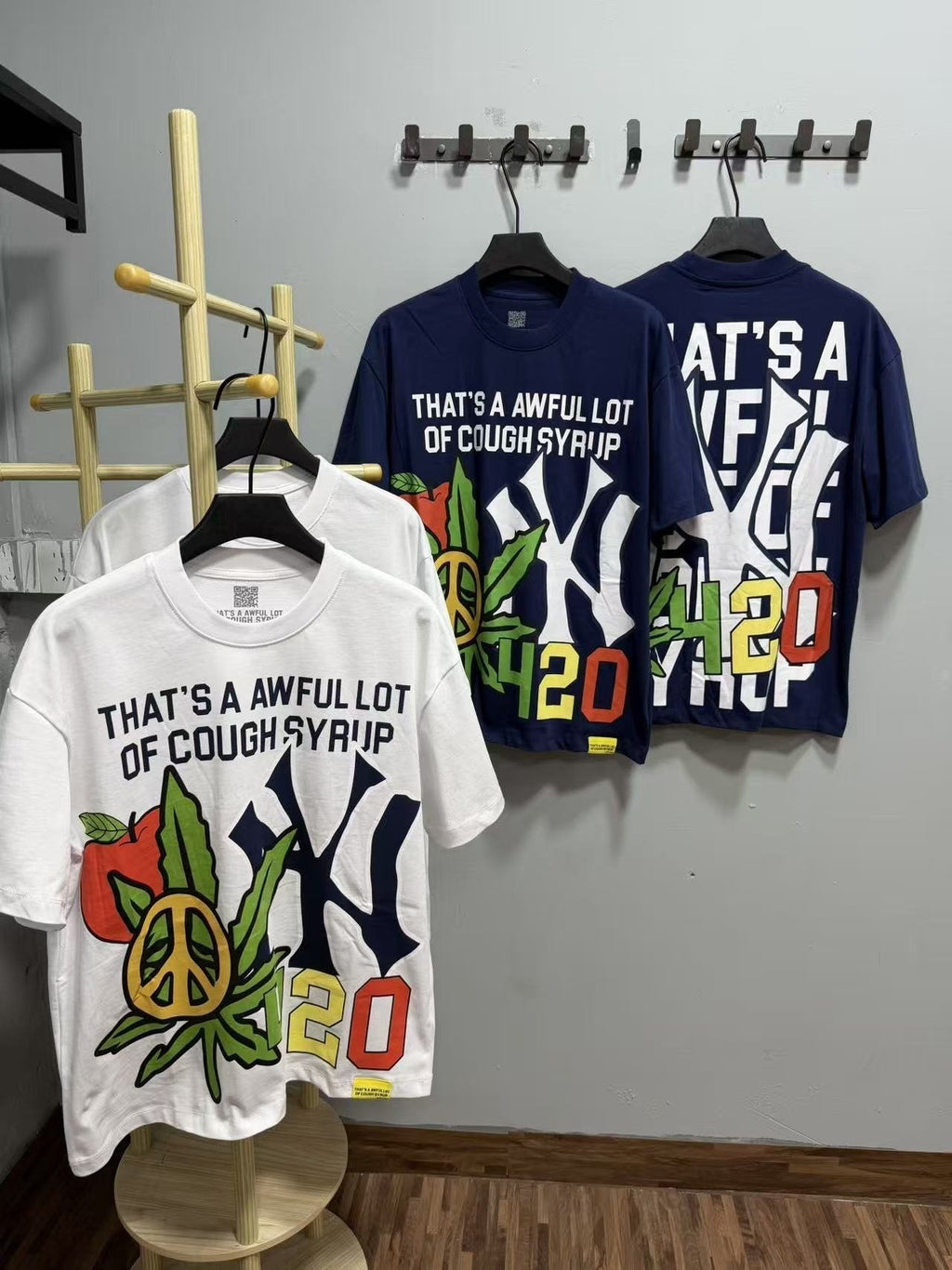 THAT'S A AWFUL LOT OF COUGH SYRUP Front & Back Graphic T-Shirt ¡ª context