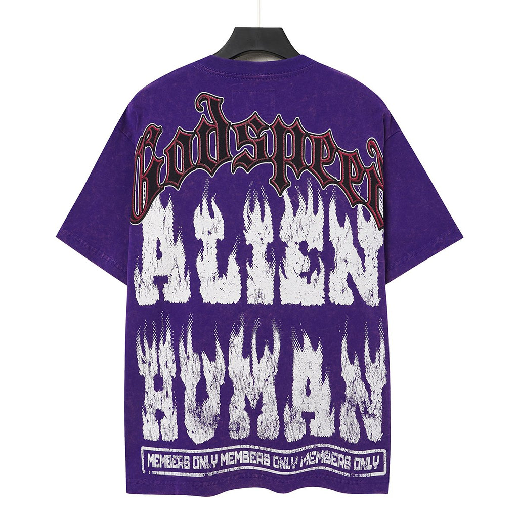 Godspeed Alien Human Graphic Short-Sleeve T-Shirt ¡ª back
