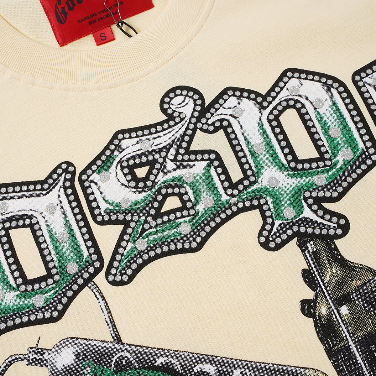 Godspeed Laboratory Graphic Short-Sleeve T-Shirt - Cream ¡ª detail