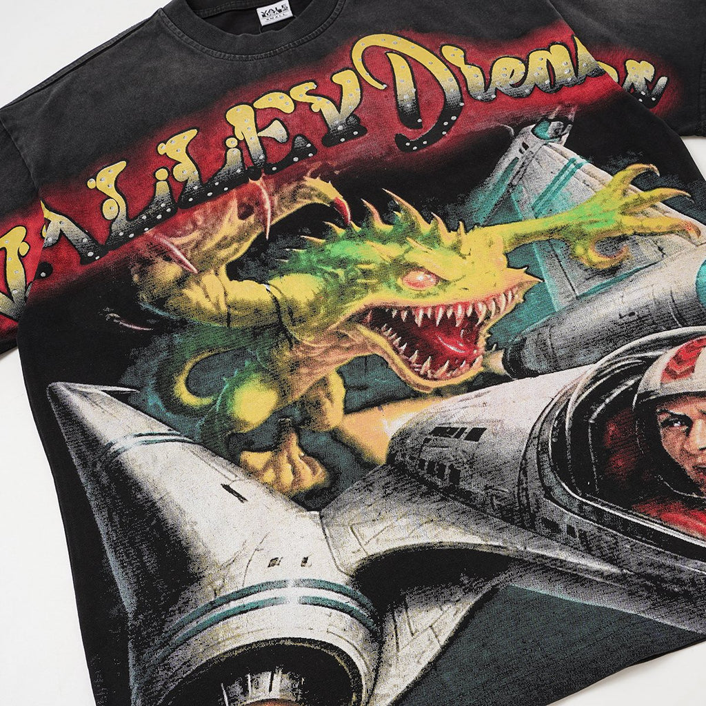 VALLEY Dragon Aircraft Astronaut Graphic T-Shirt ¡ª detail