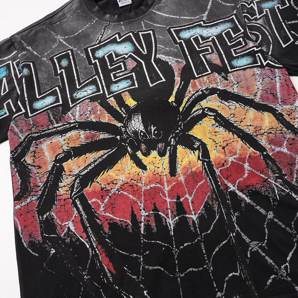 VALLEY Fest Spider Web Graphic T-Shirt ¡ª detail