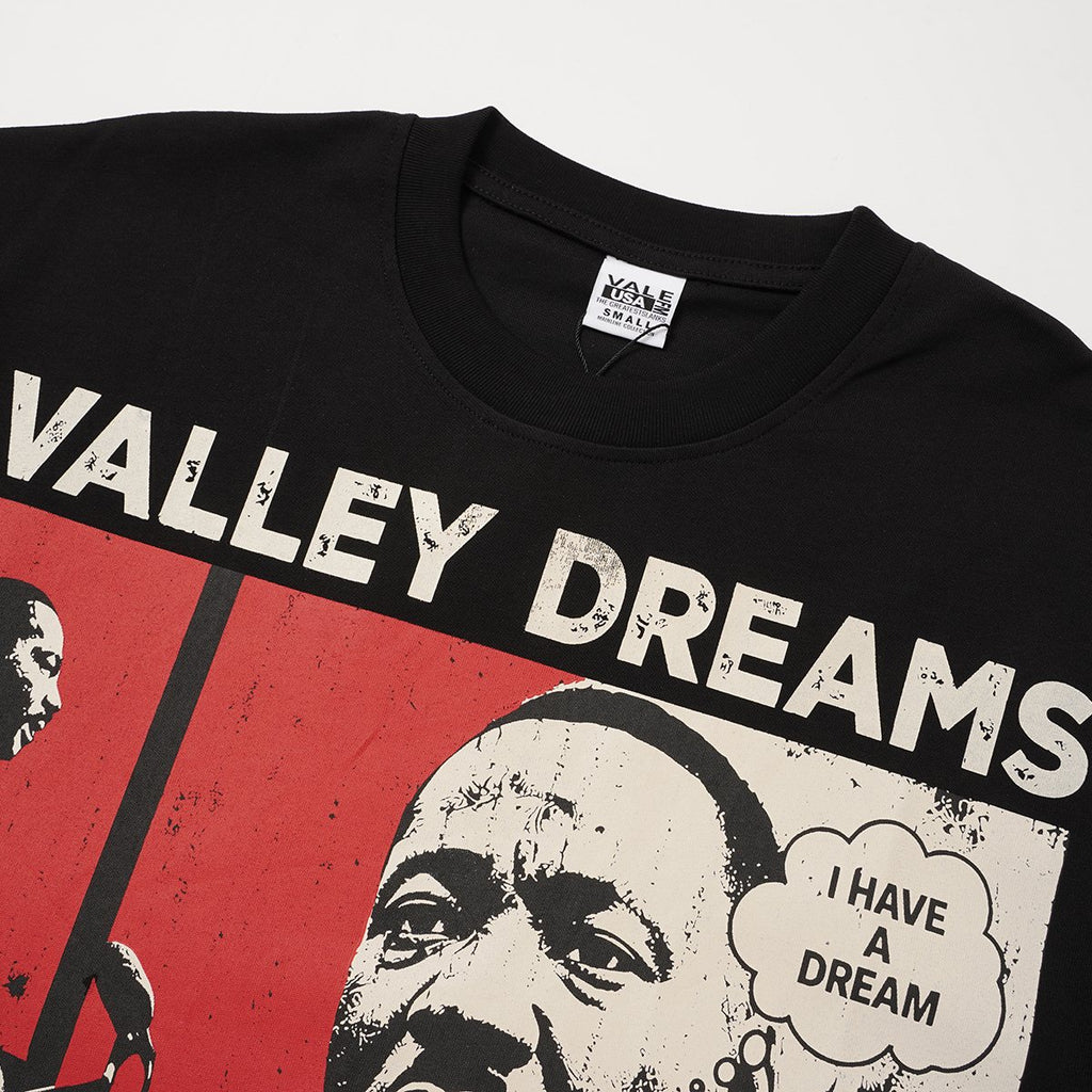 VALLEY I Have a Dream 1963 Graphic T-Shirt - Black ¡ª detail