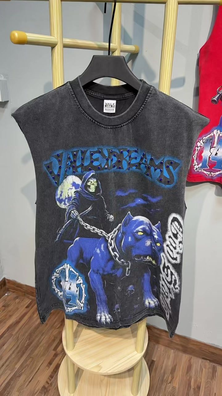 SAINT Valley Graphic Sleeveless T-Shirt ¡ª front