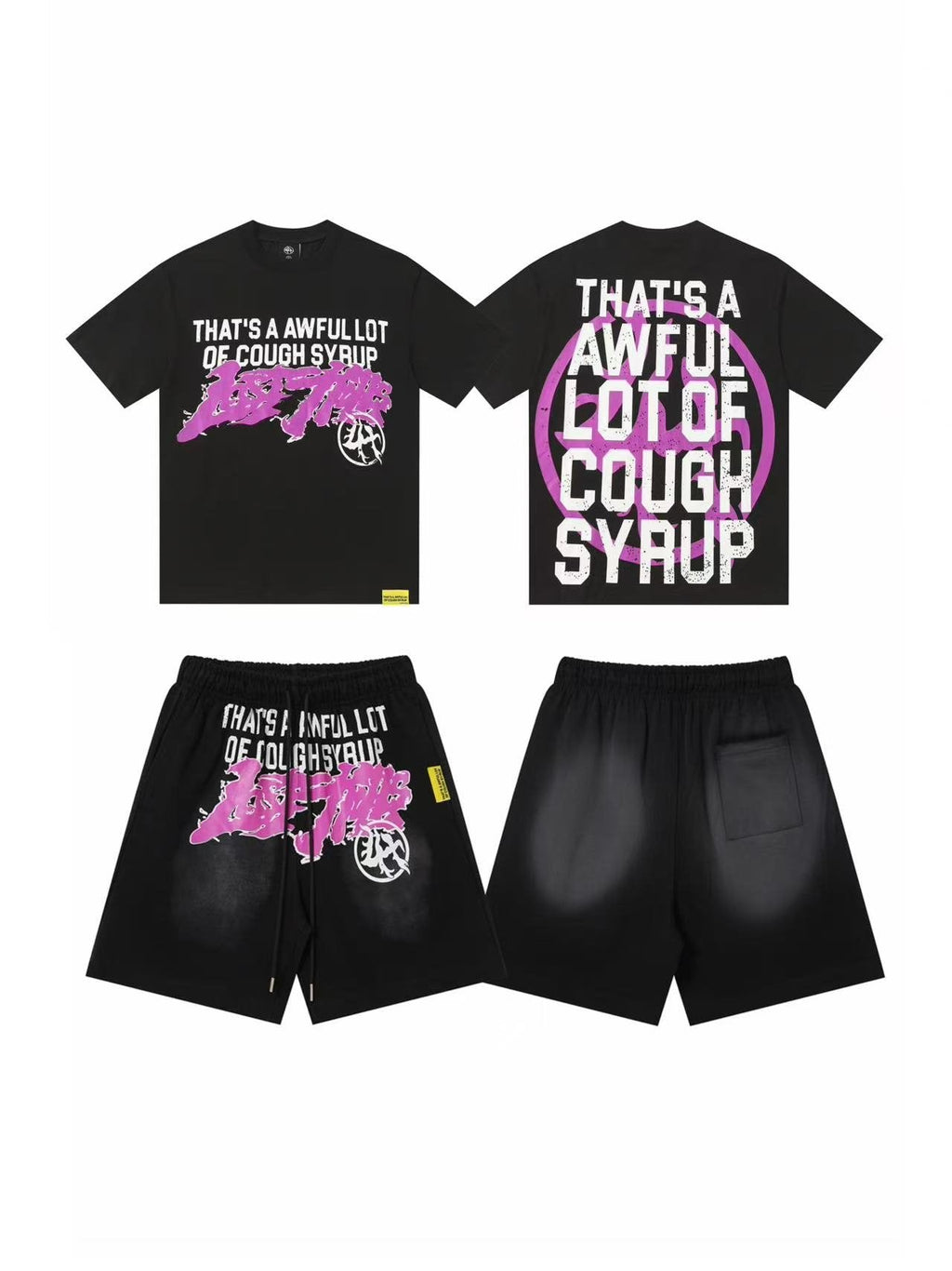 THAT'S A AWFUL LOT OF COUGH SYRUP Graphic T-Shirt & Shorts Set ¡ª hero