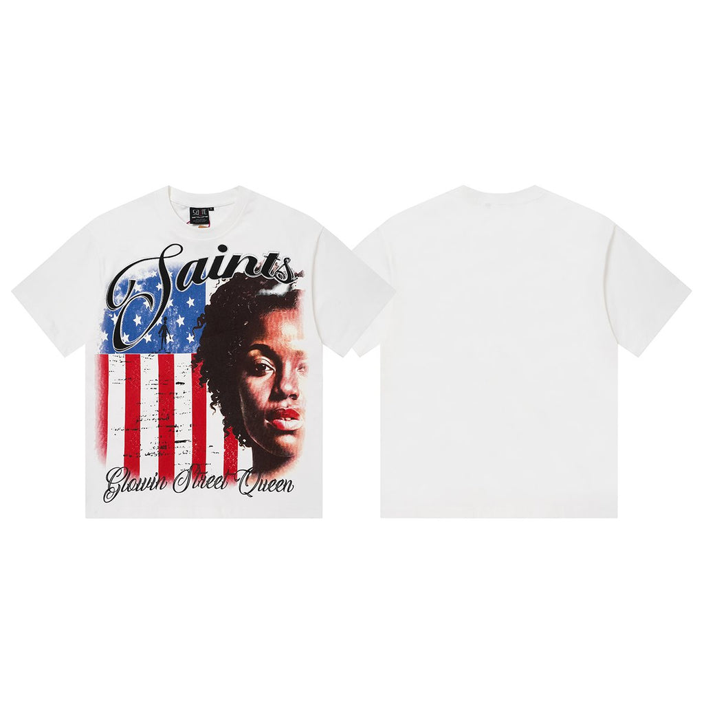 SAINT Glowing Street Queen Graphic T-Shirt ¡ª front