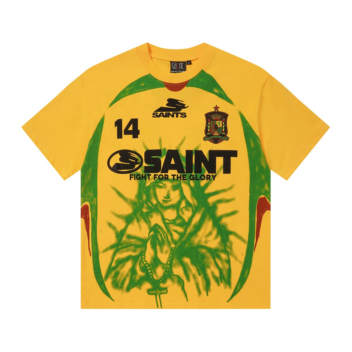 SAINT Rhinestone Number Graphic T-Shirt ¡ª front
