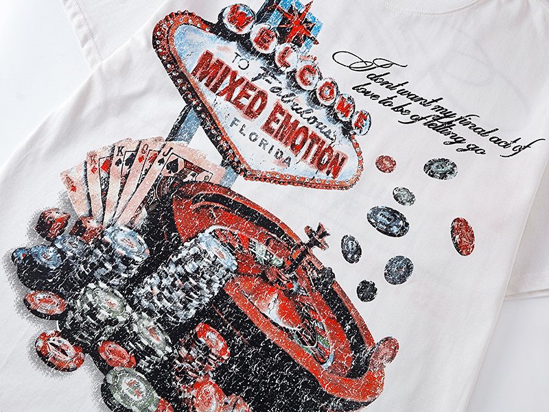MIXED EMOTION Casino Graphic Short-Sleeve T-Shirt ¡ª detail