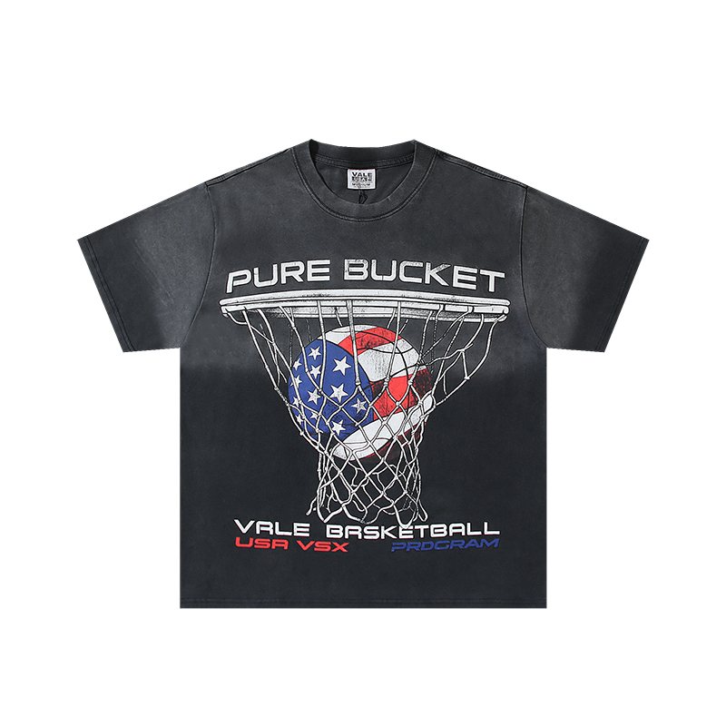 VALE USA Pure Bucket Basketball Graphic T-Shirt ¡ª hero