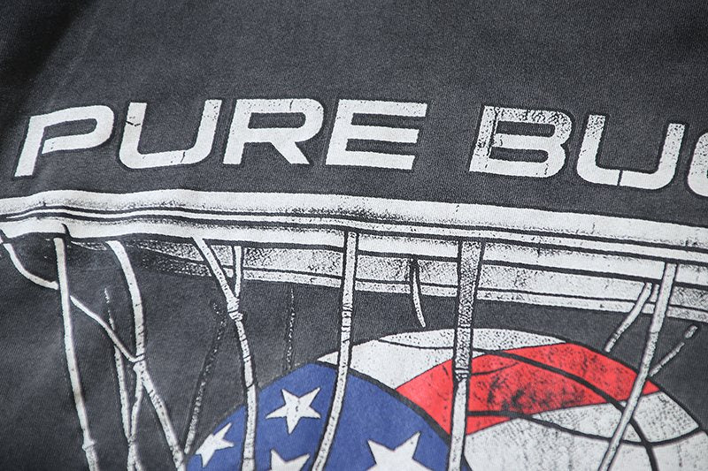 VALE USA Pure Bucket Basketball Graphic T-Shirt ¡ª detail