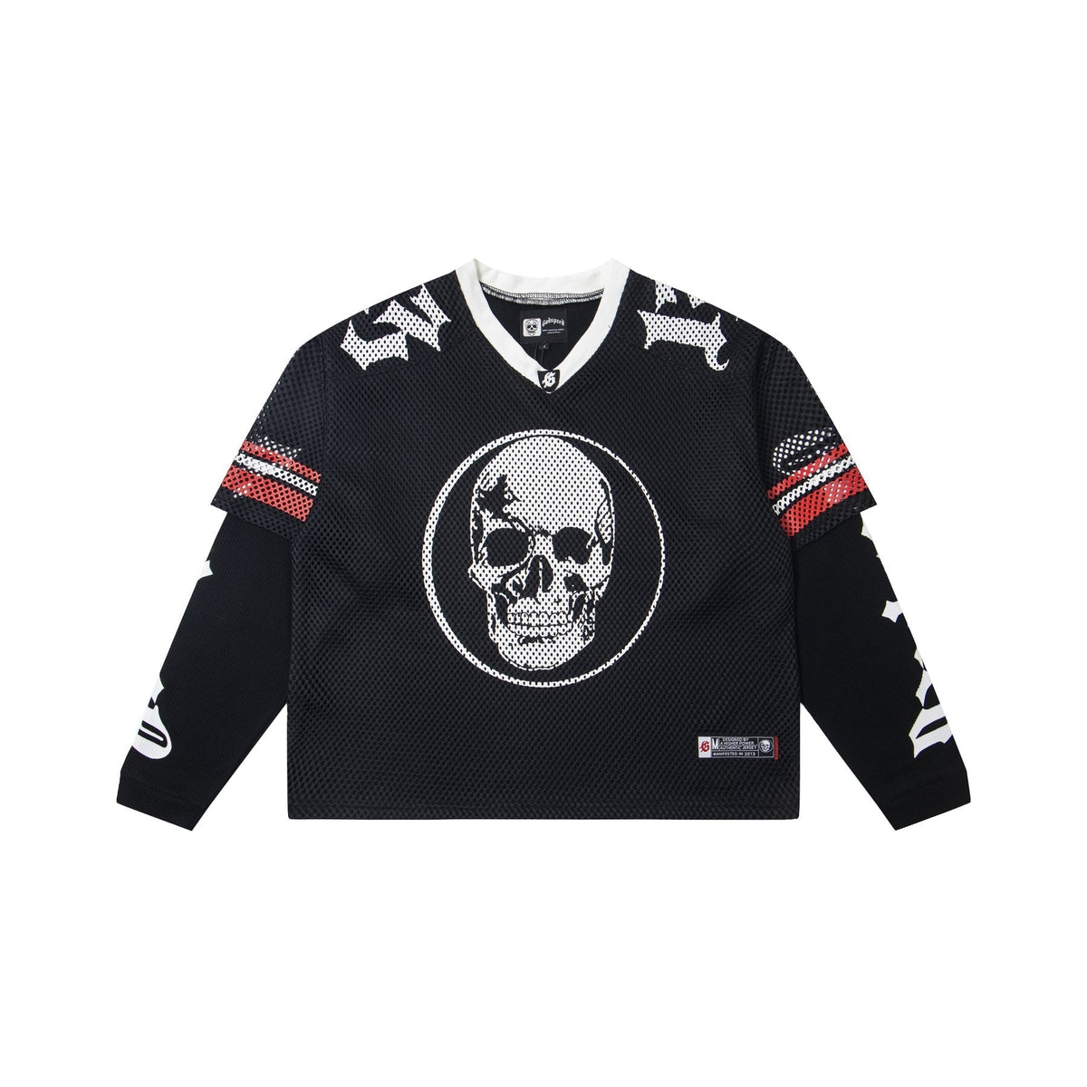 Godspeed Skull K-Back Mesh Long-Sleeve T-Shirt ¡ª front
