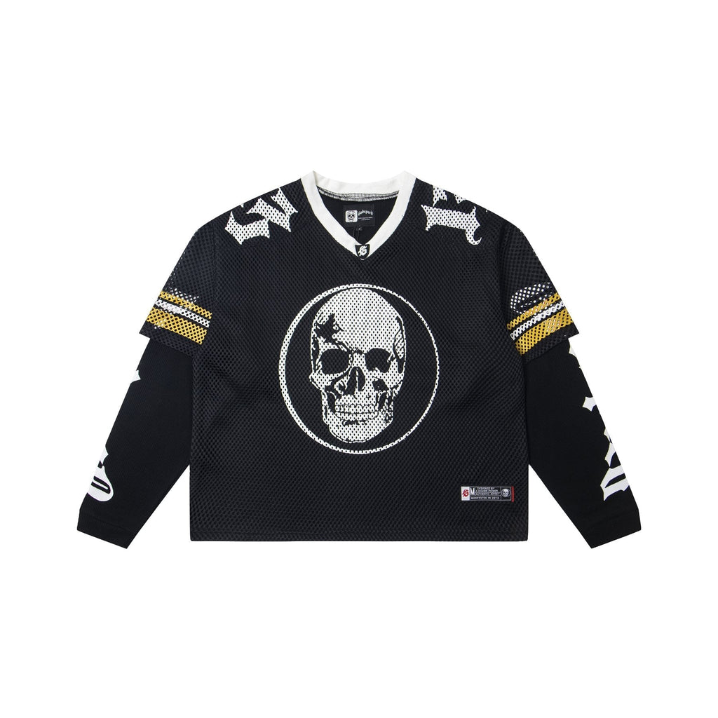 Godspeed Skull K-Back Mesh Long-Sleeve T-Shirt ¡ª front