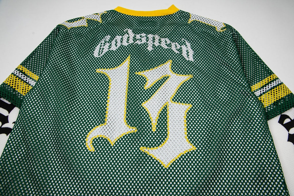 Godspeed Skull Mesh Jersey Long-Sleeve T-Shirt ¡ª detail