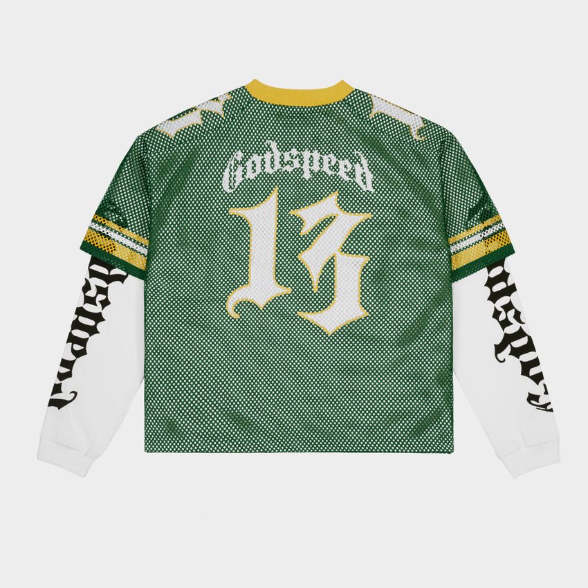 Godspeed Skull Mesh Jersey Long-Sleeve T-Shirt ¡ª back